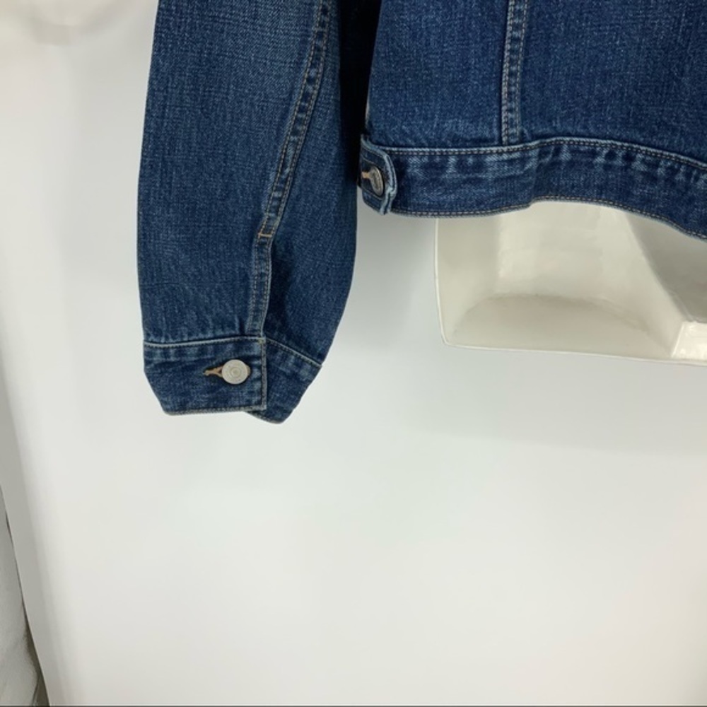 Gap Button Front Denim Jacket Large - image 6